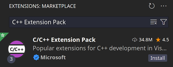 Adding C++ extensions in Visual Studio Code